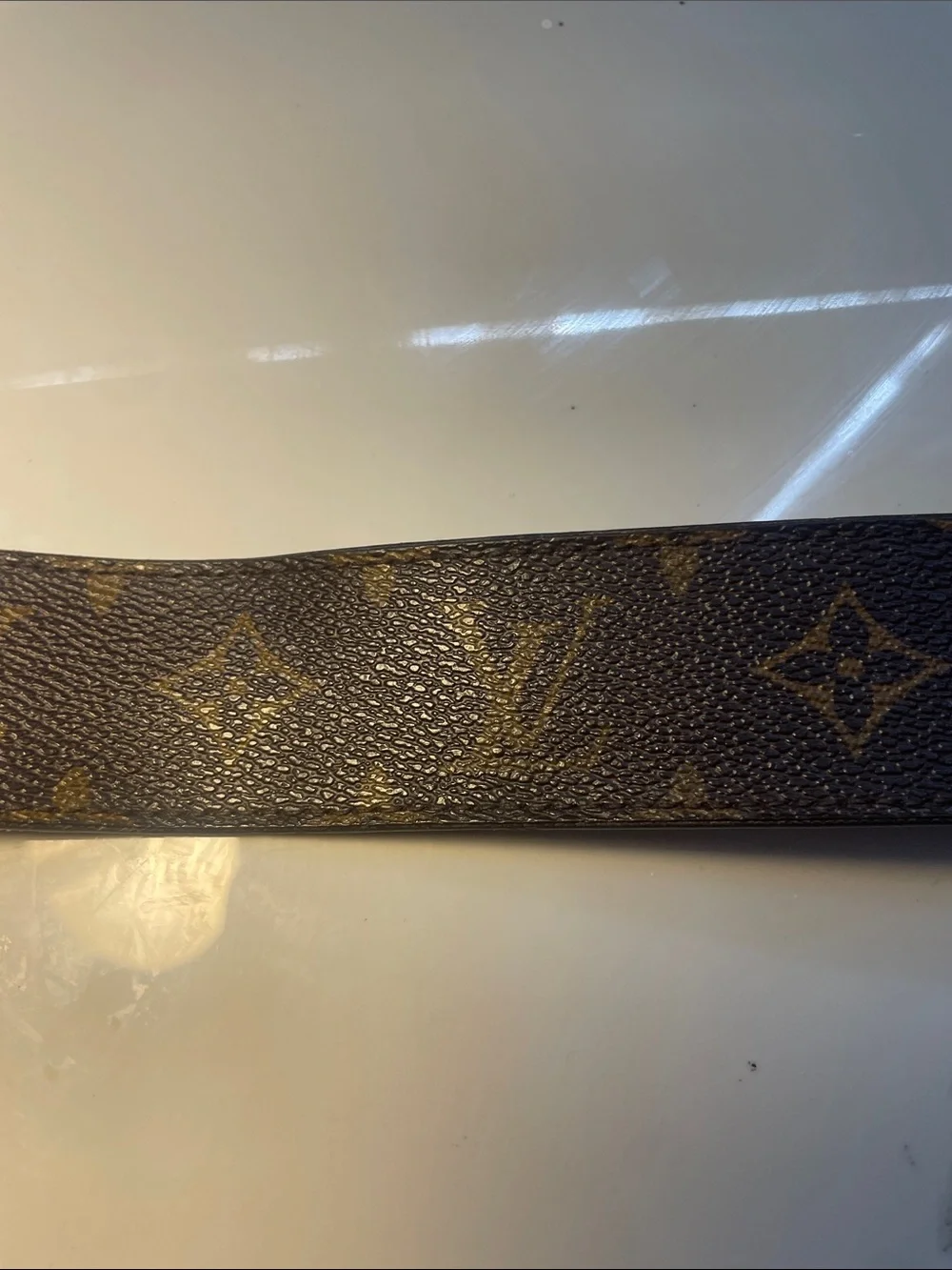 Louis Vuitton Monogram Wall Strap in Black and Brown leather men’s